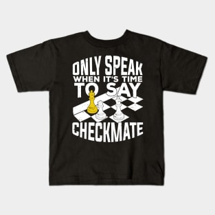 Checkmate Chess Game Player Gift Kids T-Shirt